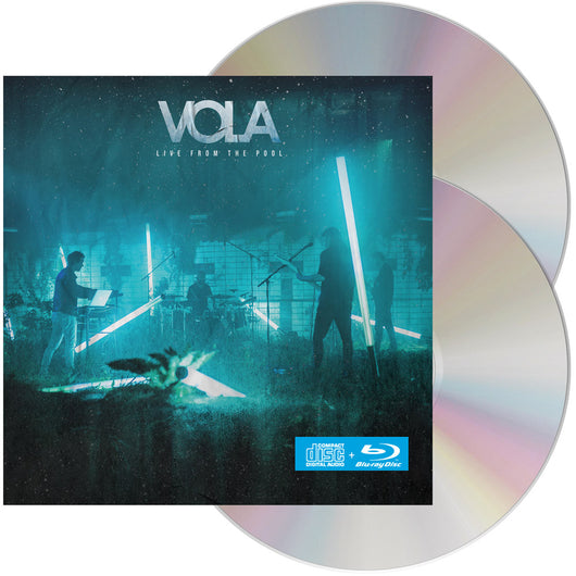 Album cover featuring a live performance scene with glowing blue lights and silhouetted band members.